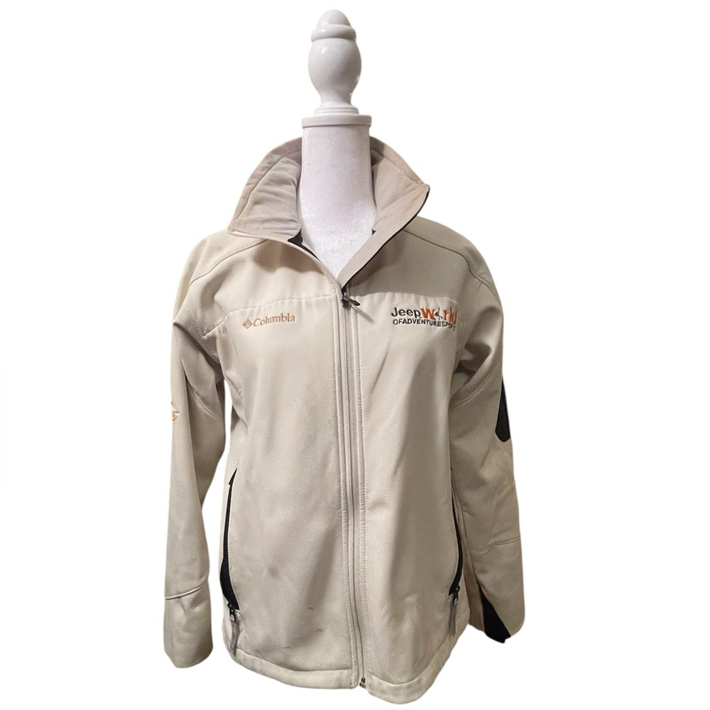 Columbia Jeep Titanium White Fleece Jacket